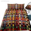 Juegos de Cama con Estampado Africano Juegos de Cama Juego de Funda Nórdica Fundas de Almohada Decoración Bohemia de Lujo Textil Estilo Bohemio SIN Sábana Bajera