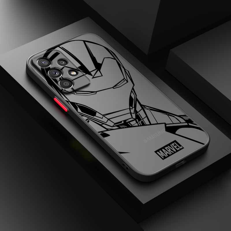 Spider-Man Iron Man LOGO For Samsung A56 A55 A54 A53 A36 A34 A33 A32 A31 A26 A25 A24 A23 A22 A21S A17 A15 A07 Phone Case