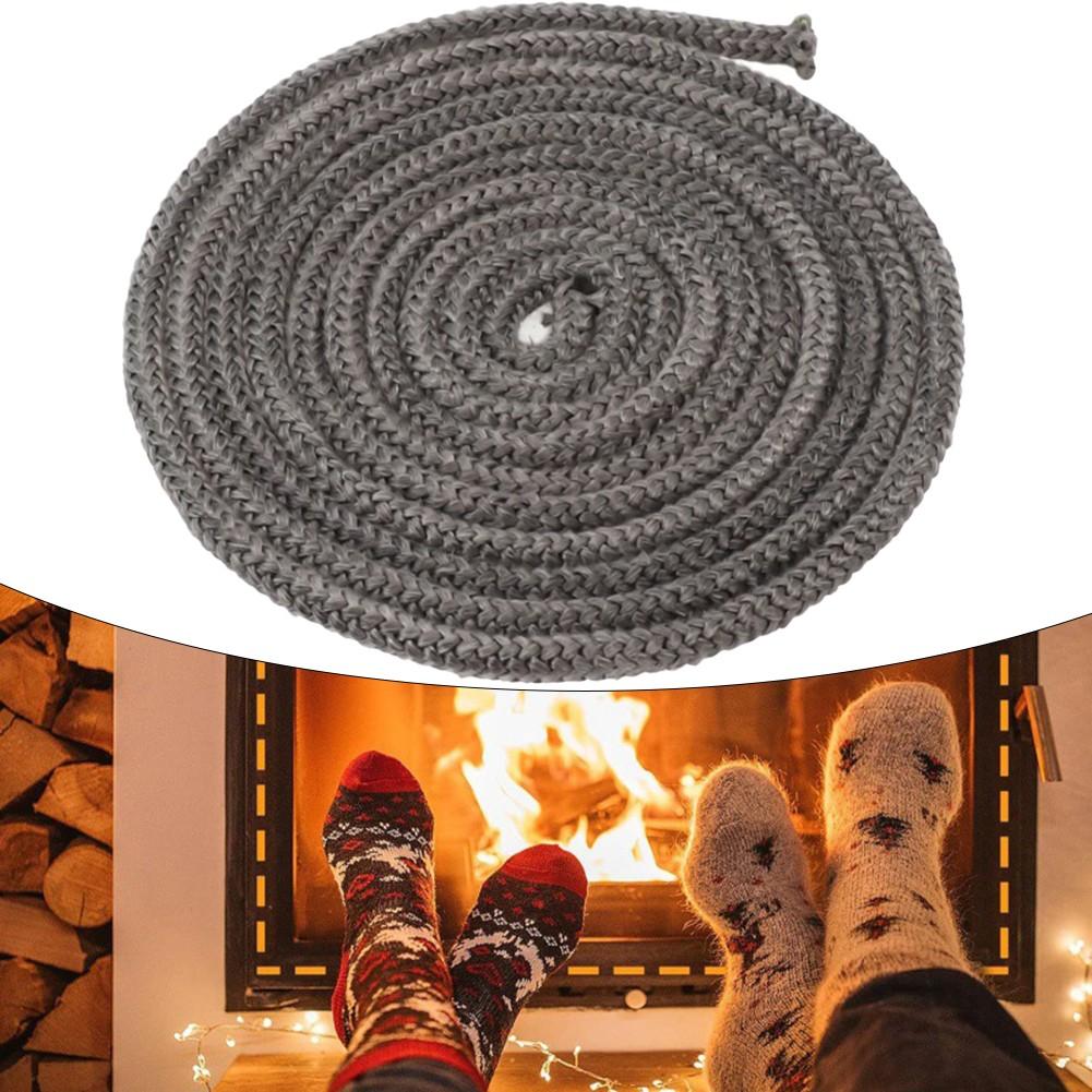 Fireplace Sealing Rope Stove Door Rope Black Gasket Cord