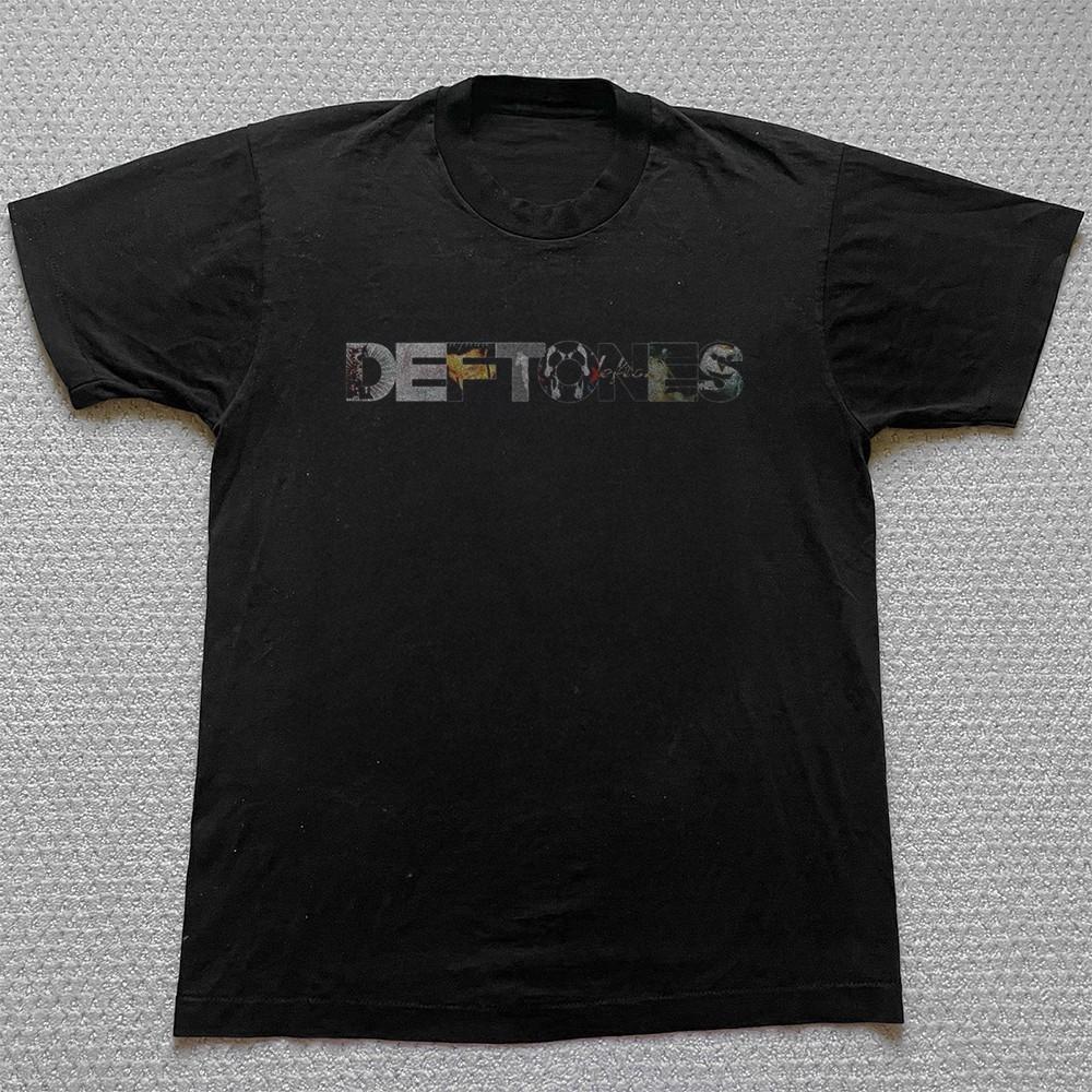 Deftones All Albums Collage Logo Tshirt Unisex Black Cotton Tshirt Size S5XL Unisex T-Shirt S