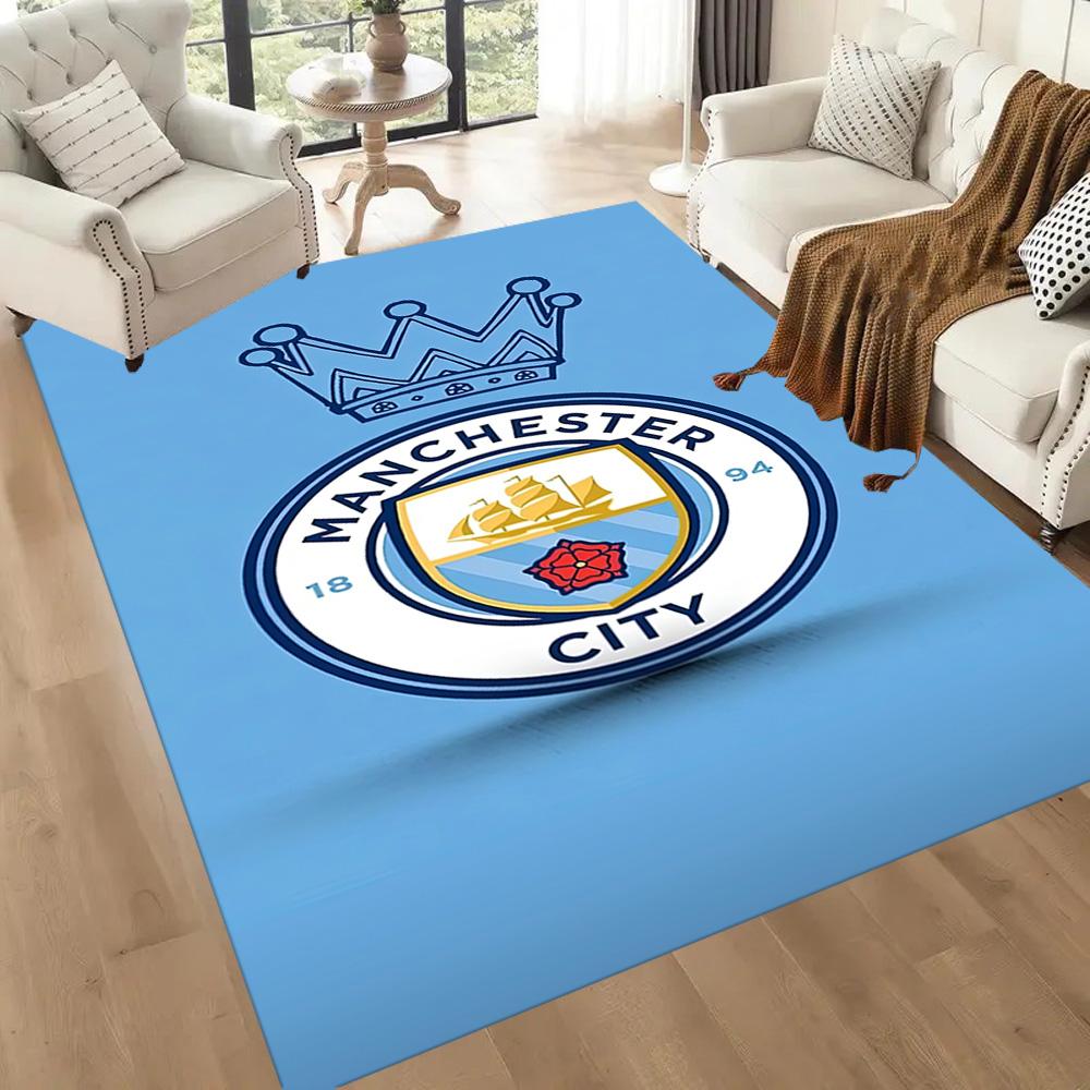 Love Manchester City Fc Square rugs are a great choice for living rooms, bedrooms, home décor, and as gifts.