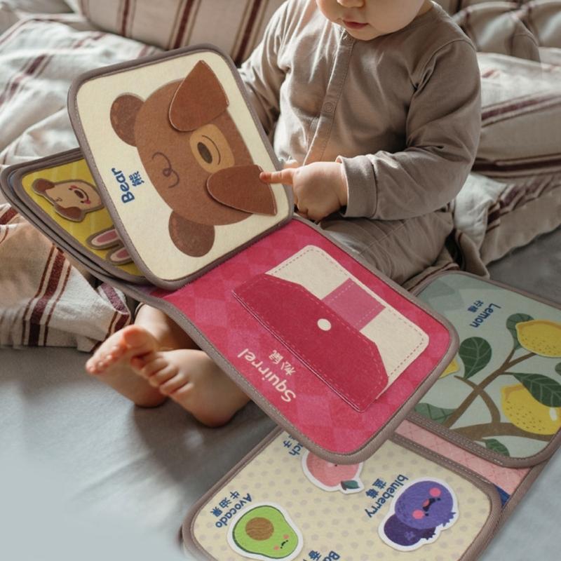 Soft Cloth Books for Toddlers Early Education Supplies Touch and Feel Books for Early Children Development