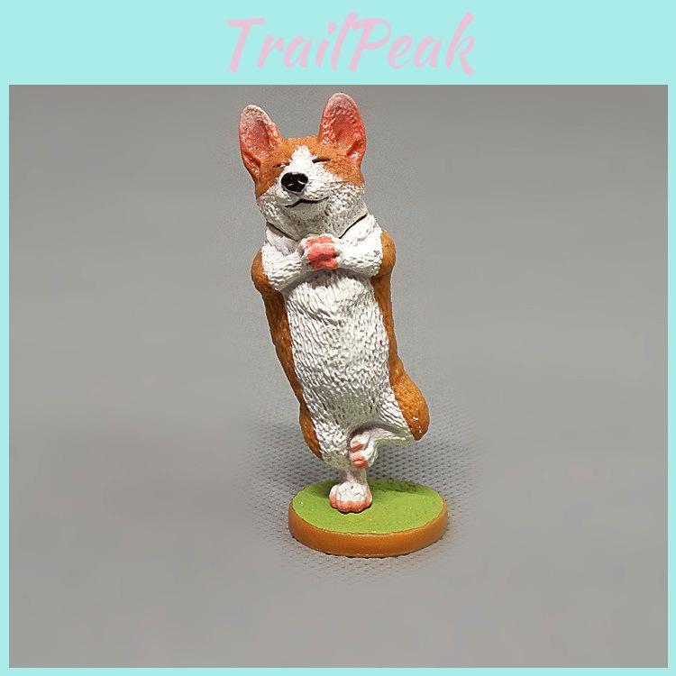 Bulldog Corgi Pvc Toy Model With Realistic Animal Features For Kids Room Decor