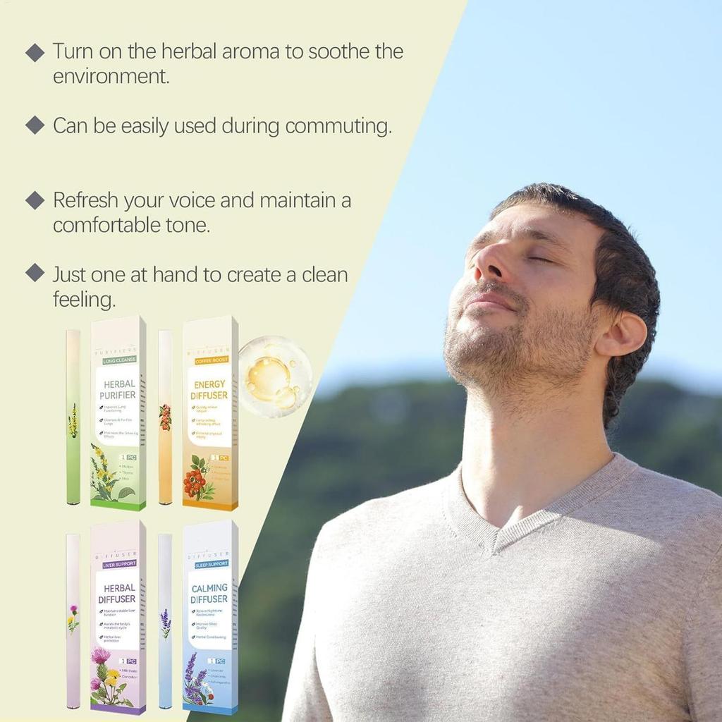 Bolígrafo Difusor de Larga Duración Nutritivo Bolígrafo Difusor Respiración Clara Potenciador de Energía Barra de Cuidado de Limpieza Corporal Diaria para el Trabajo Viajes