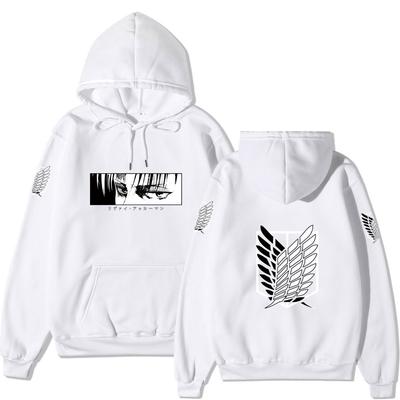 Japanese Anime Attack On Titan Hooded Sweatshirt Men's Hoodie Jacket Fashionable Casual Loose Hoodie Y2K Hip-hop Streetwear