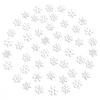 20MM Handmade White Wooden Snowflake Chips for DIY Christmas Decoration