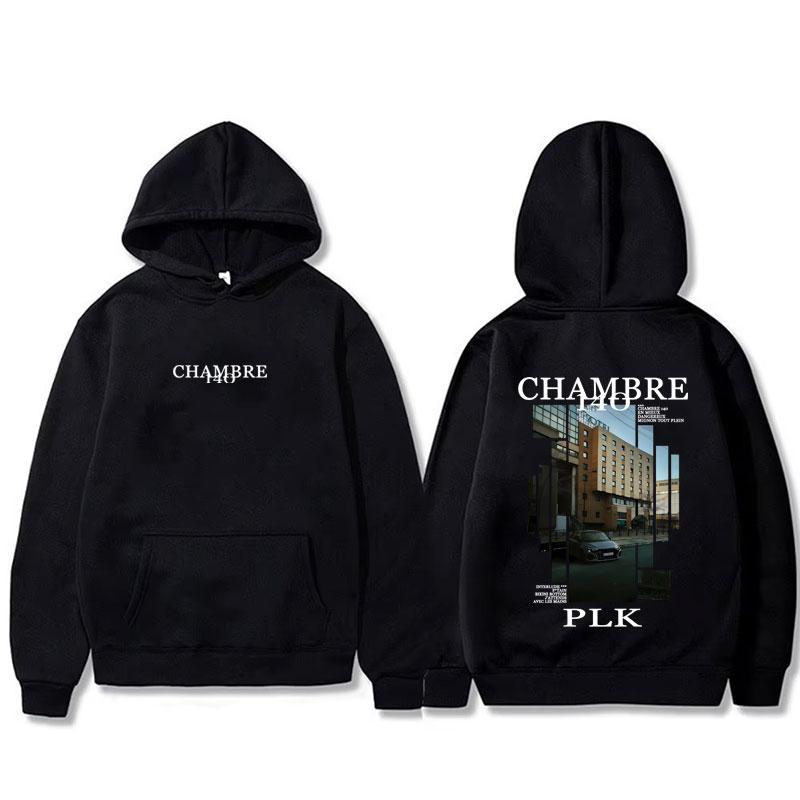

Rapper PLK Chambre 140 Album Graphic Hoodie Men Women Hip Hop Fashion Pop Music Streetwear Male Vintage Casual Fleece Hoodies S