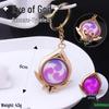 YS Dual-Sided Luminous God's Eye Glass Pendant Keychain