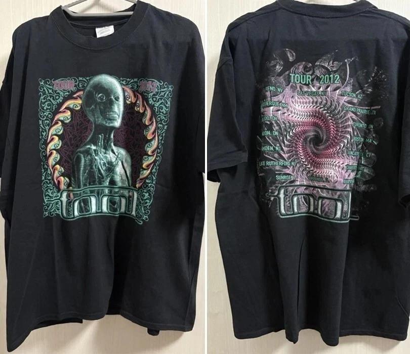 

Tool Tour 2012 2 side Basic black Unisex T shirt men women Vtg S-5XL S-5XL XL