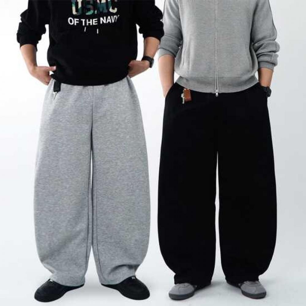Onl Men S Curved Wide pantS Balloon SweatpantS