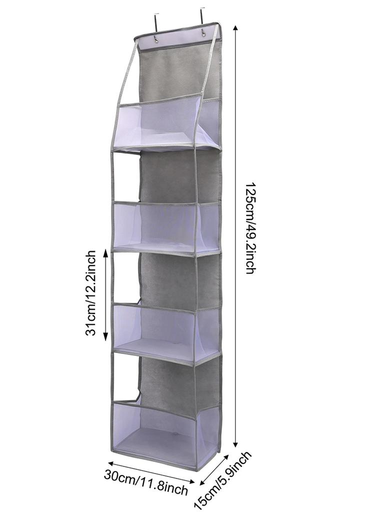 4 Layer Foldable Hanging Organizers Storage Bag Snacks Toys Clothes Storage Holder For Hair Accessories Bathroom Dorm SNBD024