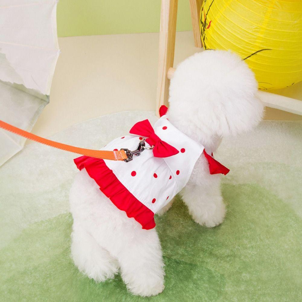 Breathable Pet Skirt Cute Pet Clothes Fashion Cat Vest Harness  for Puppy Kittens