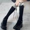 Black And White Lace Socks Spring And Summer Thin Mesh Medium Tube Stacking Socks Sweet Lolita Japanese Stockings Tide