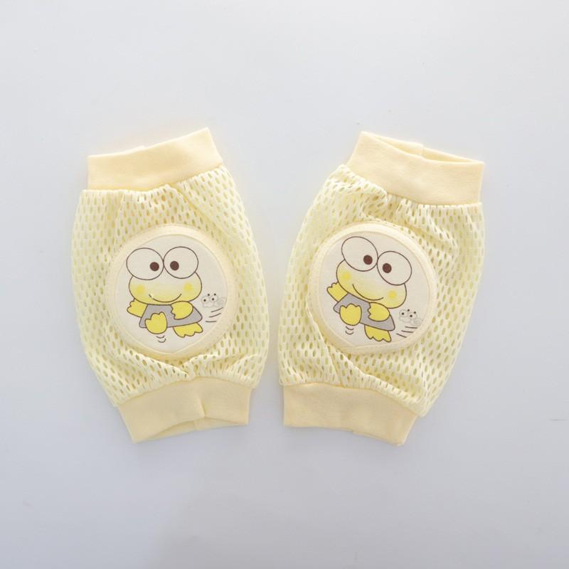 0-3 Children's Summer Mesh Sponge Knee Pads for Babies Crawling, Learning To Walk, Breathable Cartoon Knee Pads for Infants and