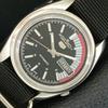 VINTAGE SEIKO 5 AUTOMATIC 7009A JAPAN MENS BLACK COLOR DIAL WATCH A709561-1
