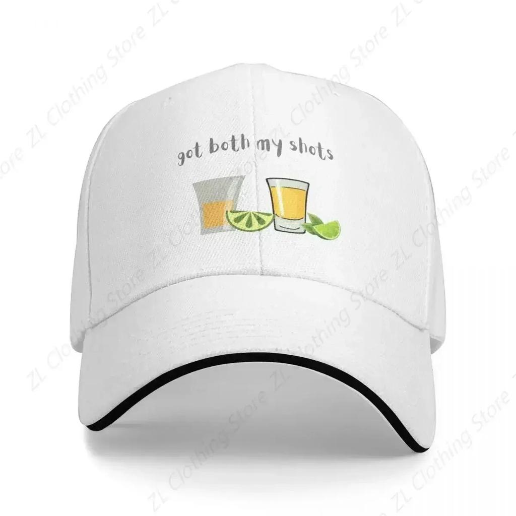 Got Both My Shots Baseball Cap Sunscreen Golf Cap Horse Hat Womens Beach Unisexs