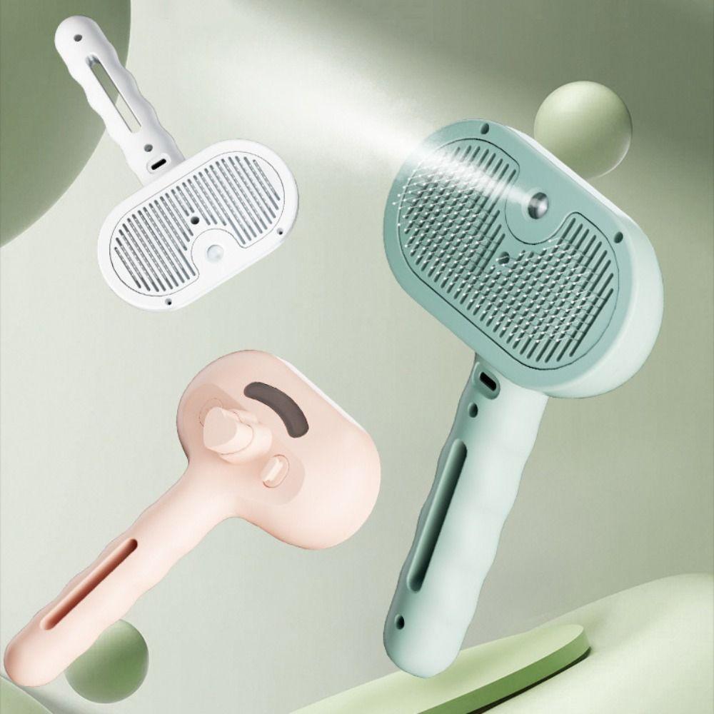 USB Charging Pet Hair Removal Comb Humidifying Pet Steam Brush  Professional Grooming