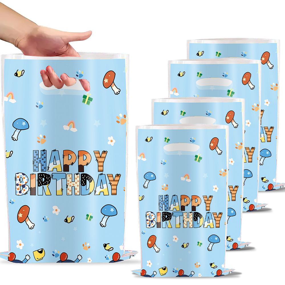 Bluey Theme Party Favor Gift Bag for Kids - Candy, Snacks, Storage & Decoration