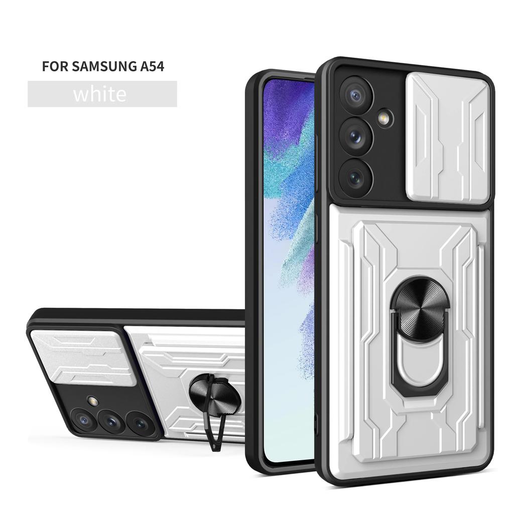 Shockproof Magnetic Case for Samsung Galaxy A06 A16 A15 A25 A35 A55 A14 A34 A54 A33 A53 A73 5G Card Pocket Holder Stand Cover