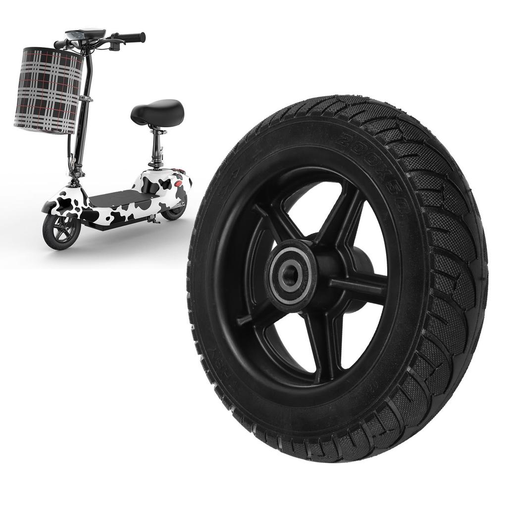 Electric Scooter Tire 8 Inch Prevent Slip Shock Absorbing Explosion Proof Solid Scooter Front Wheel Hub Tyre