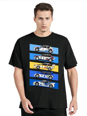 1986 Auto da Rally Gruppo B Maglietta Divertente Moda Estiva Abbigliamento da Uomo Maglietta Oversize Top Casual Nuova Maglietta Streetwear Hip Hop