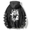HUNTER×HUNTER Hoodie Hisoka Manga Sweatshirt Men Women Clothing Long Sleeve Oversized Streetwear Washed Cotton Hooded Pullover