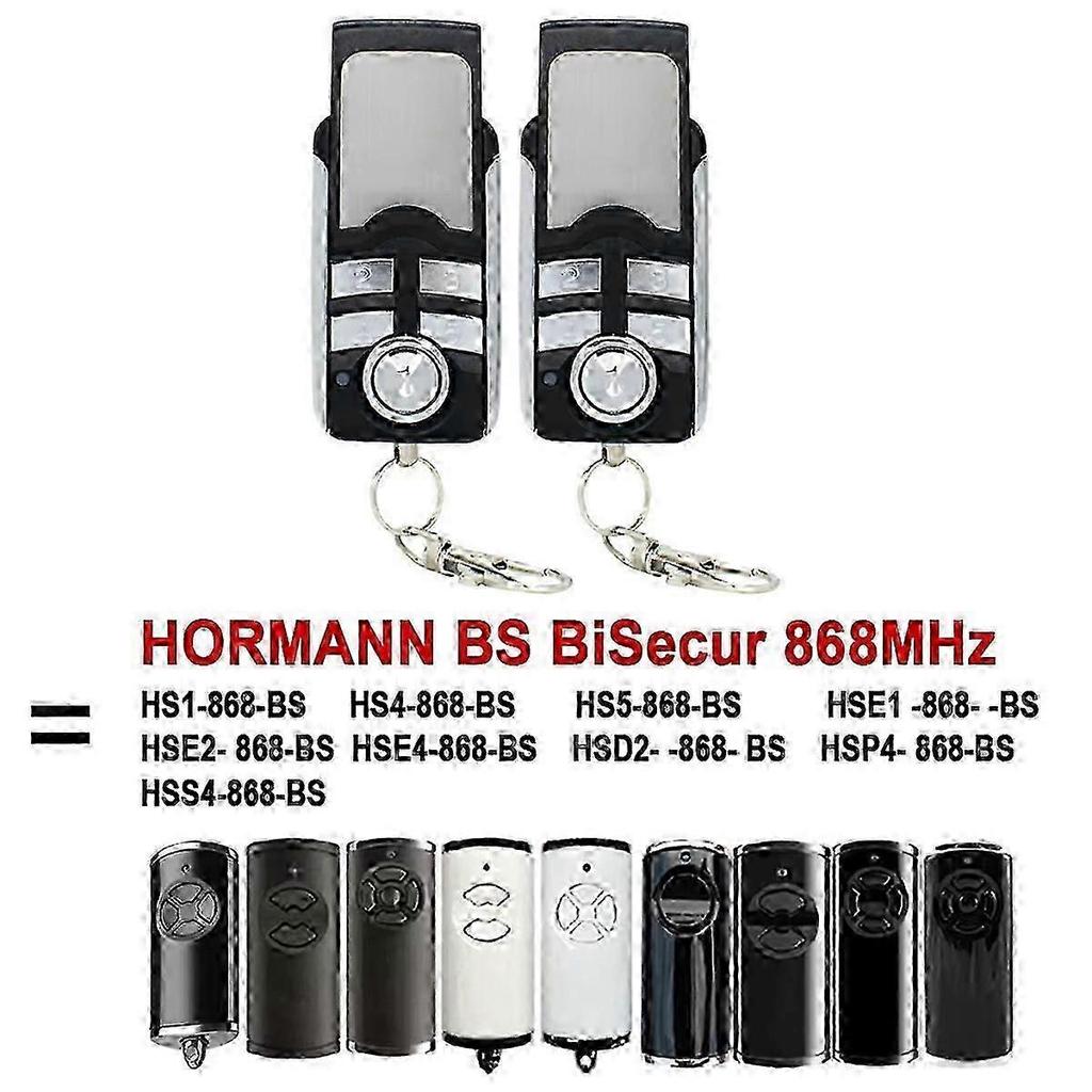 2 Stück Garagentor-Fernbedienung 868MHz HORMANN BS HSE2-868-BS-CHENG DU
