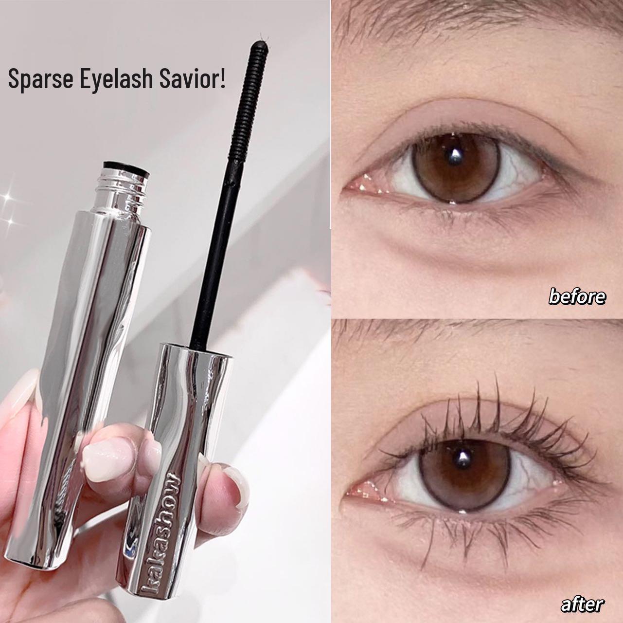 Kakashow Curl Mascara & Lash Primer: Natural, Thickening, Lengthening, Curling, Smudge-Proof, Waterproof