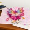3D   Series Bouquet Folding Greeting Card, Paper Sculpture Flower Festival Blessing Gift