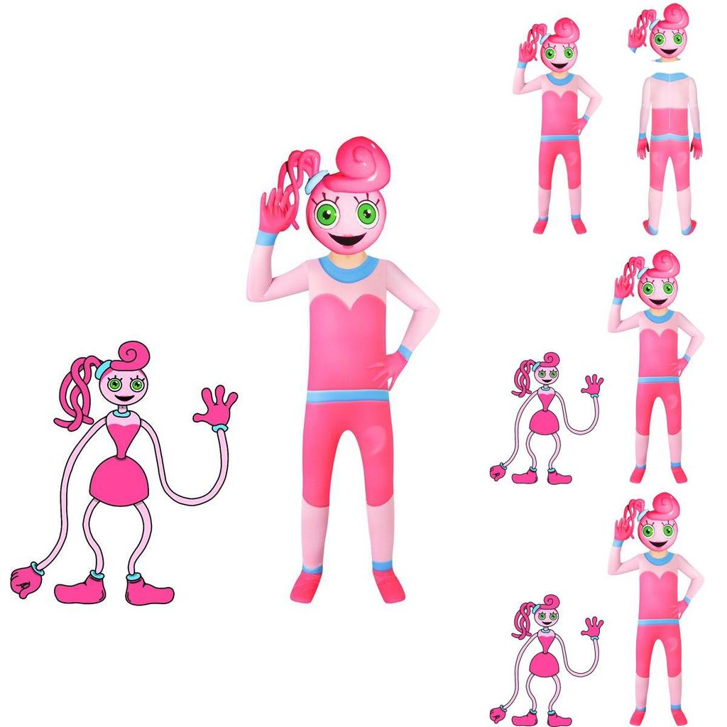 Playful Poppy Playtime Mommy Cosplay Costume For Kids Perfect For Halloween And Carnivals