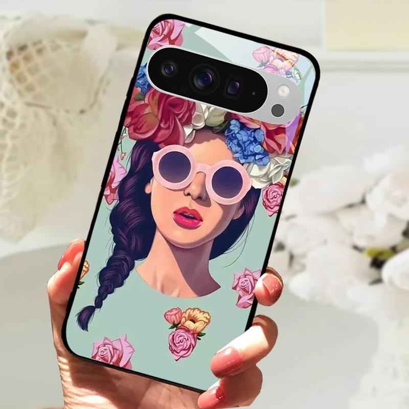 Gehärtetes Glas Handyhülle Für Google Pixel 9 Pro XL Hartes PC Funda Für Google Pixel 9a Pixel9 5G Niedliches Tier Glas Rückseite