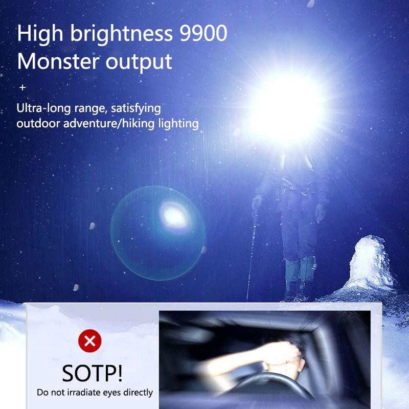 5LED 1200mAh USB Rechargeable Portable Flashlight Lantern Headlamp Waterproof Headlight Outdoor Cycling Fishing Camping Head Torch
