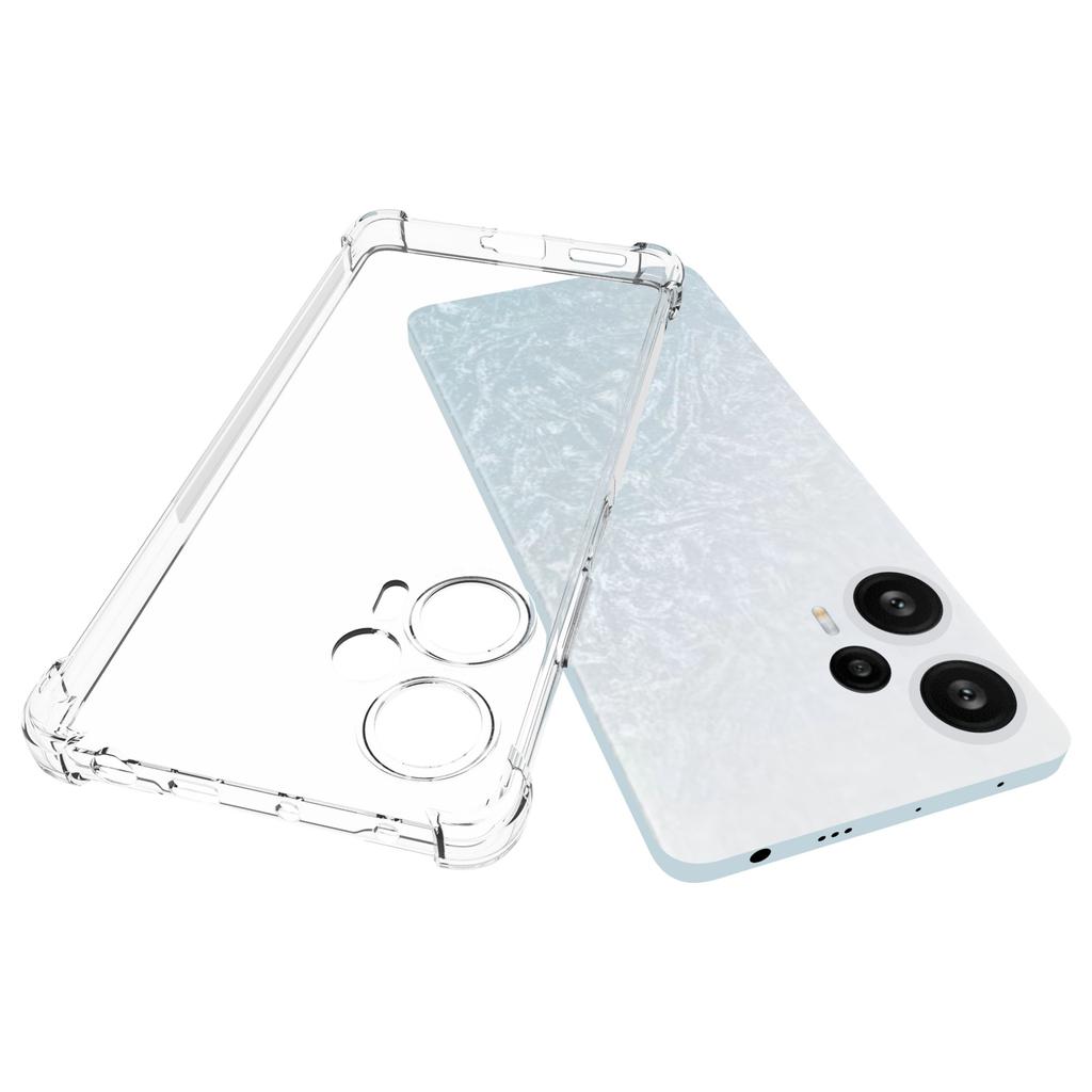 Für Xiaomi Redmi Note 12 Turbo/Poco F5 5G Rutschfeste Handyhülle Sturzsichere Klare TPU-Hülle