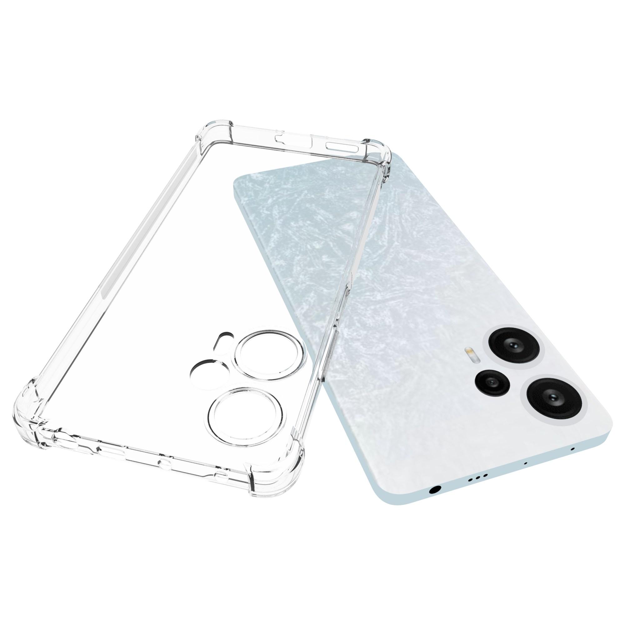 

For Xiaomi Redmi Note 12 Turbo/Poco F5 5G Anti-Slip Phone Case Drop-proof Clear TPU Cover A