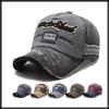 English American CA524 [White Fang] Hat, Letters, Logo, Cap, Casual, Distressed, Vintage, Sports, Men's, Women's, (Blue)