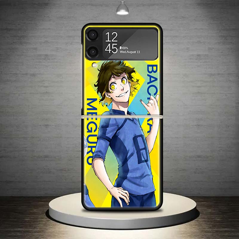 Heißes Anime Blue Lock Handyhülle Für Samsung Galaxy Z Flip 7 6 5 4 3 5G Stoßfeste Hülle Z Flip7 Flip6 ZFlip5 Flip3 Flip4 Luxus S