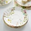 Nordic Style Coffee Cup Saucer Set Ceramic Pumpkin Cup Saucer Creative Simple Afternoon Tea Cup English Black Tea Floral