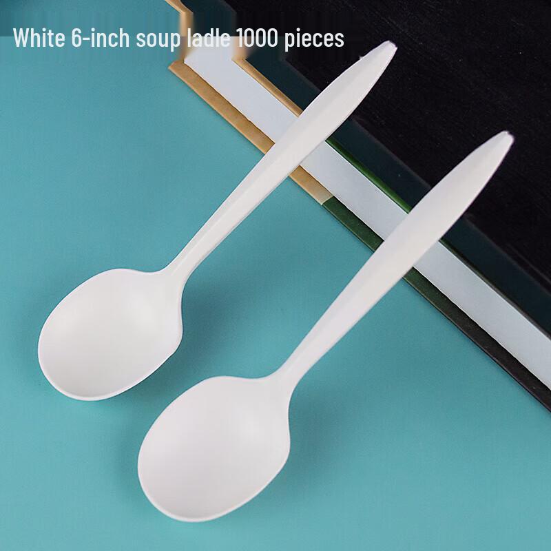 CHULV Disposable Corn Starch Spoons