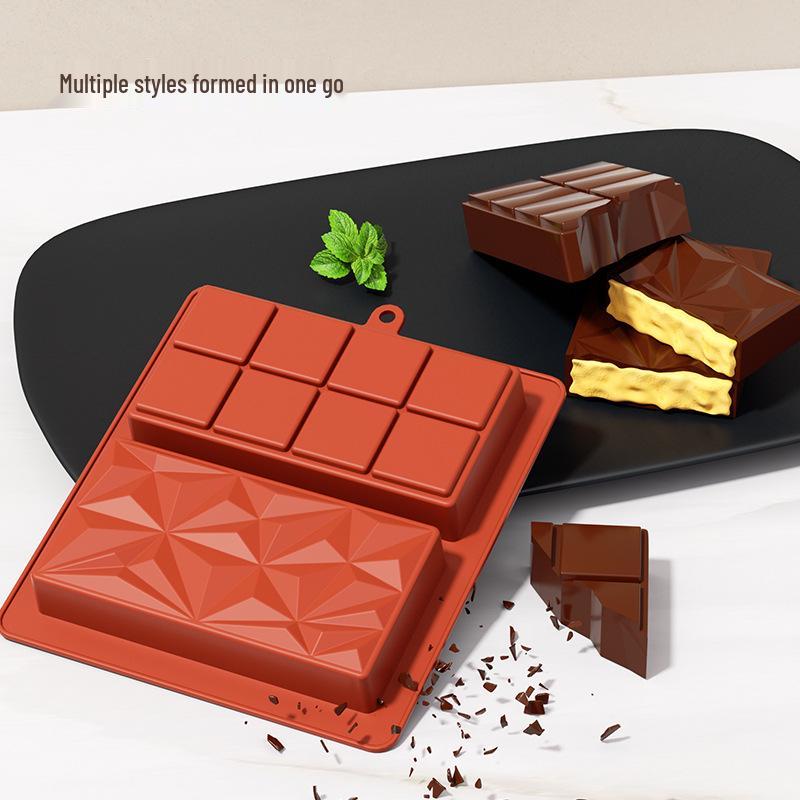 Square Food-Grade Silicone Chocolate and Cake Mold – High-Temperature Resistant