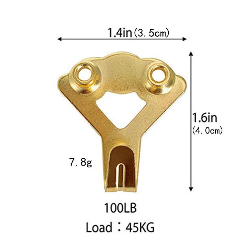 

1Pcs High Quality Strong Steel Metal Picture Photo Oil Painting Hook Hanger Hard Wood Solid Wall No Trace Furniture Accessories