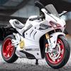 1/10 Ducati V4S S1000RR H2R Alloy Die Cast Motorcycle Model Vehicle Collection Sound and Light Off Road Children's Holiday Gifts