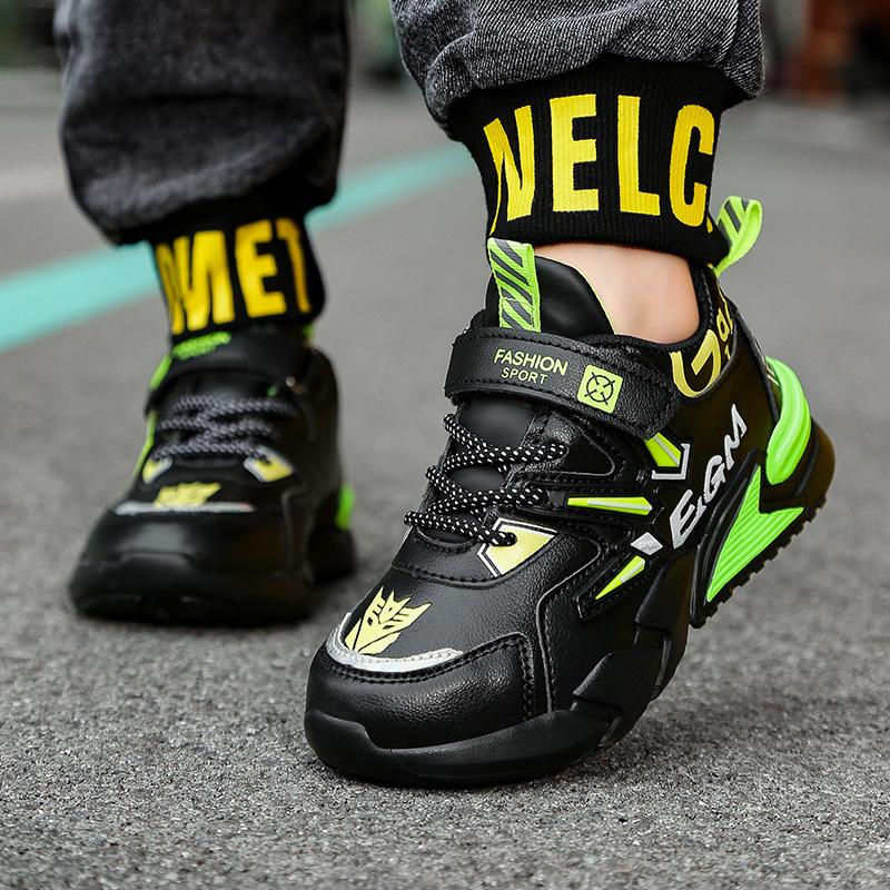 Boys' Sports Shoes 7-12 Years Old, 24 Spring and Autumn New Breathable Mesh Running Shoes, Medium and Large Children, Students, All-match Classmates