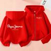 Cardigan Felpa con Cappuccio e Zip per Bambini Felpa Stile Ragazzi Ragazze 3-12 Anni Marca Top Sportivo Moda Casual Affascinante Ampio Cappotto Vestiti
