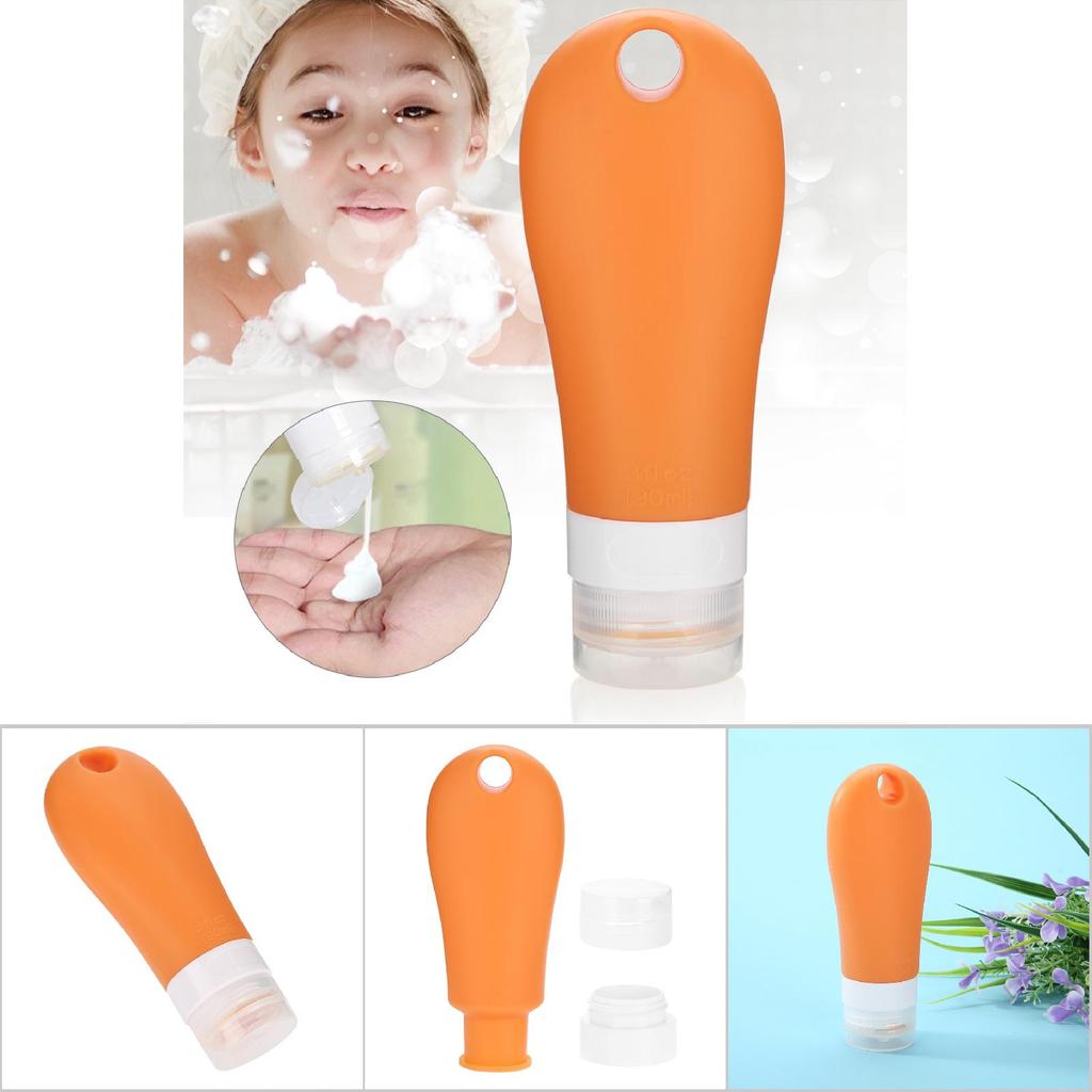 Portable Silicone Travel Bottle Set Lotion Shampoo Shower Empty Press Container 01
