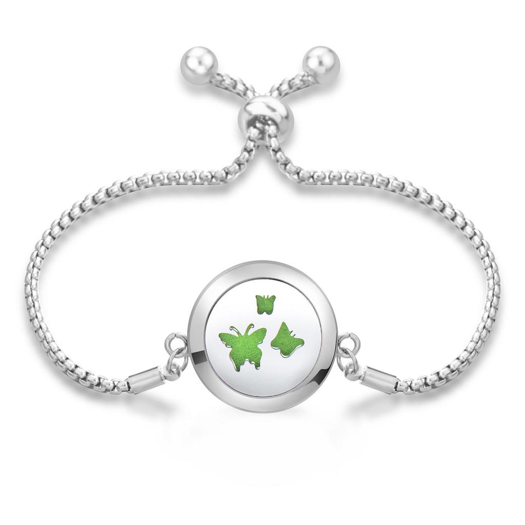 Women's Openable Titanium Steel Essential Oil Diffuser Bracelet