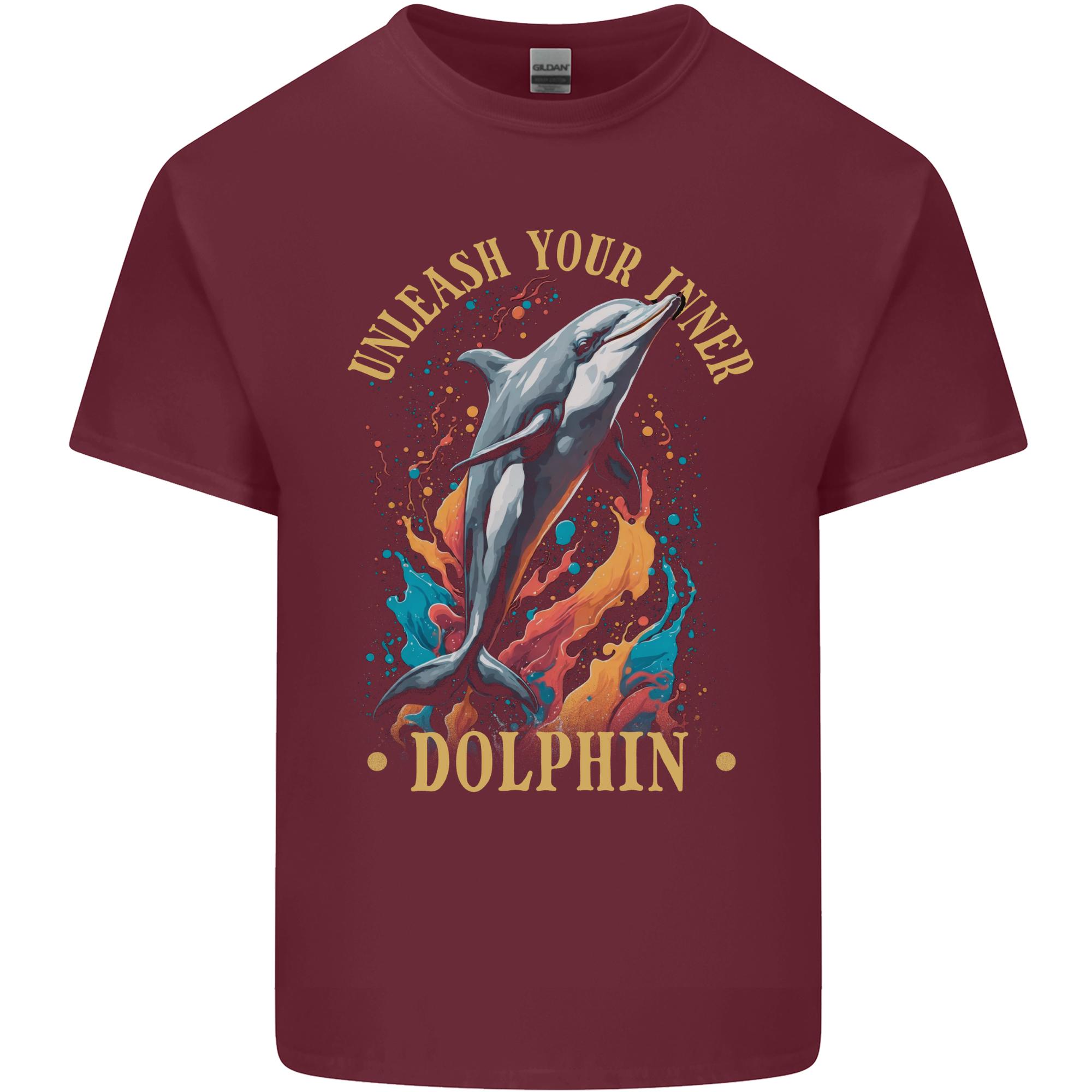 Unleash Your Inner Dolphin Unisexs Light Cotton TShirt S