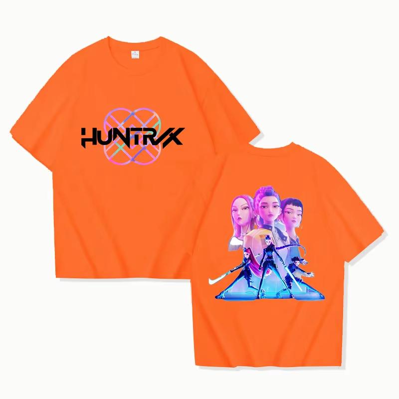 

KPop Demon Hunters Huntrix Tees Summer Short Sleeve Tshirts Women Men Clothing Streetwear Unisex Graphic Print T-shirts Tops S