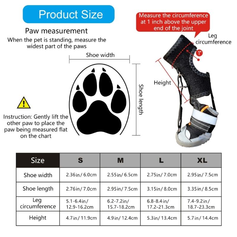 Fashion Dog Shoe Recovery Boot Waterproof Pet Shoe Snow Rain Dog Recovery Boot For Daily Walks
