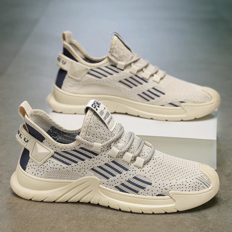Men's shoes summer 2025 new breathable sports and leisure thin deodorant mesh shoes lightweight and versatile 2025 coconut tide shoes