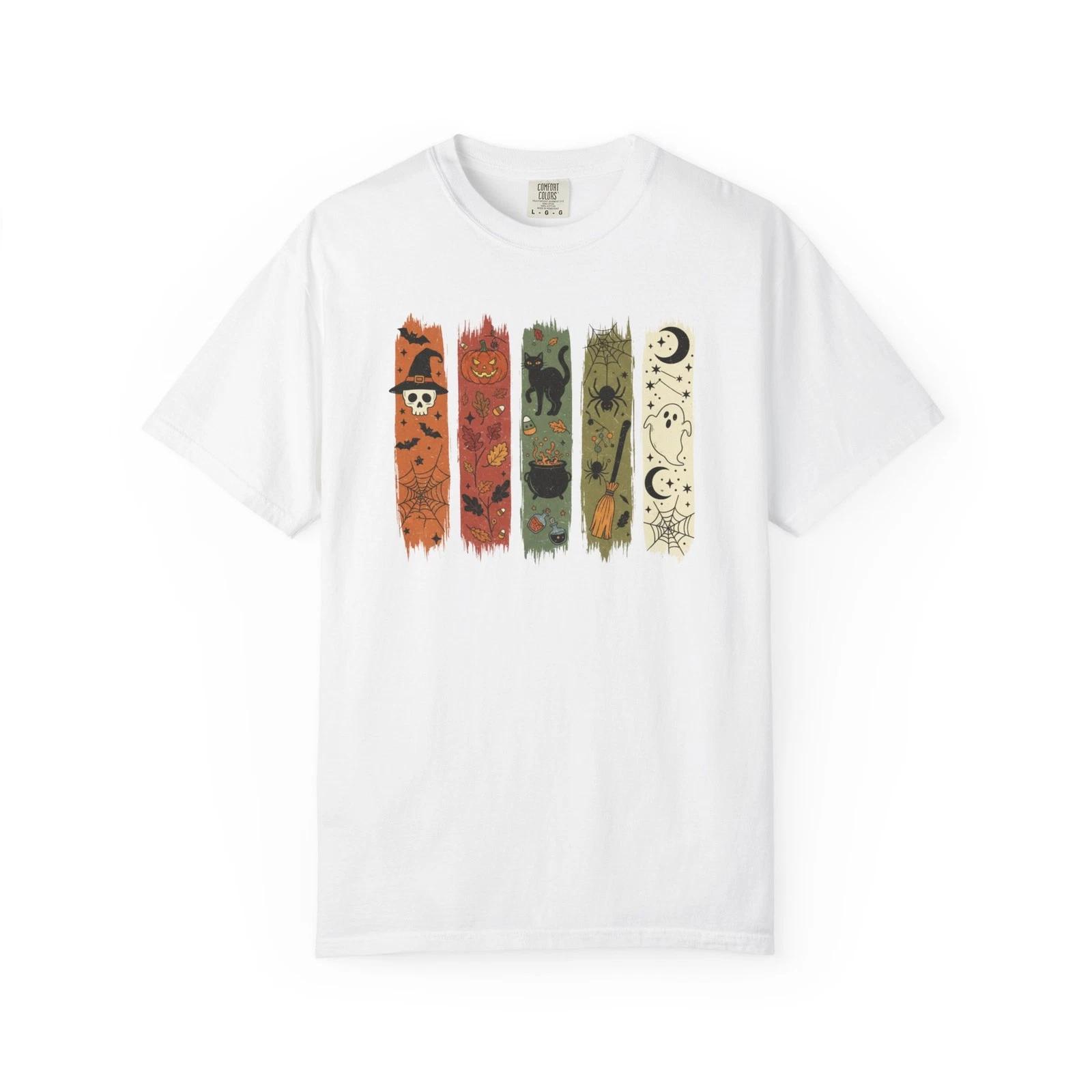 

Vintage Halloween Streaks T-shirt, Painted Shirt, Halloween Spooky Season Top, S